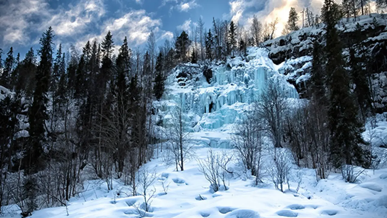 Kurouoma Canyon bei Iso-Syöte in Finnisch Lappland