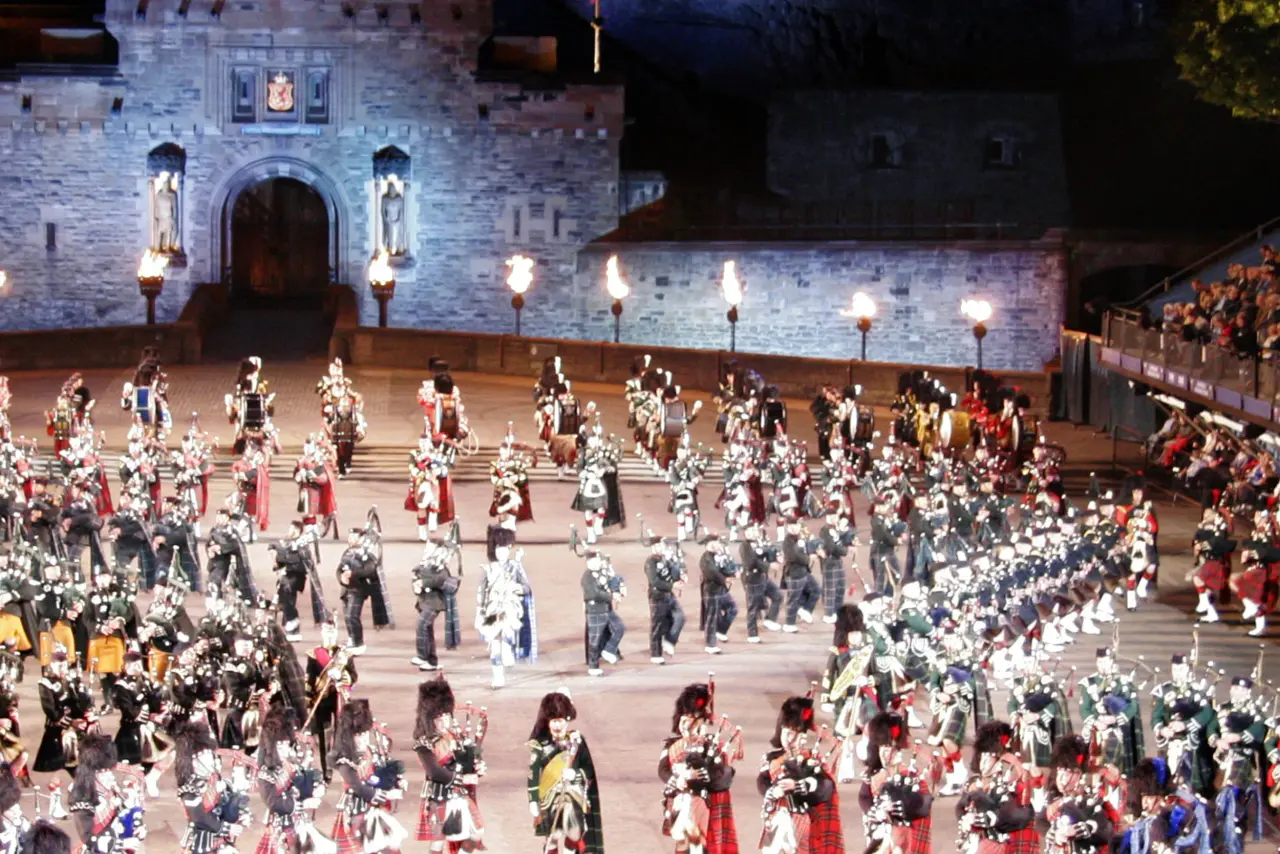 Edinburgh Tattoo Dudelsack Spieler